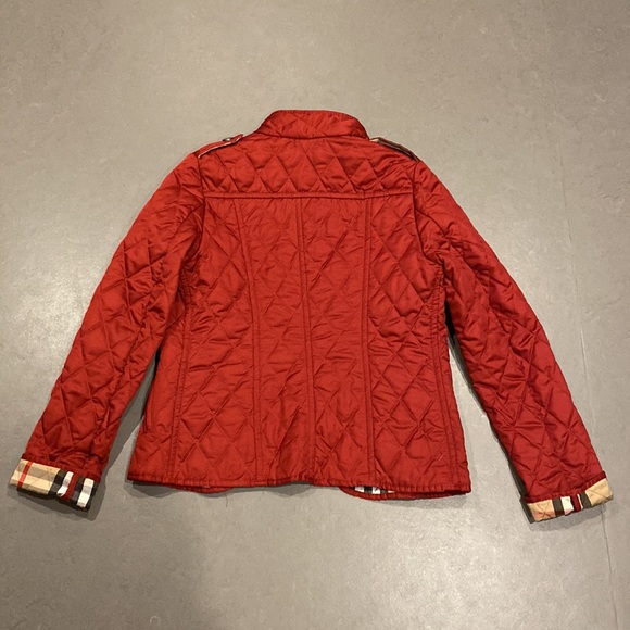 COPY - Burberry Girls burgundy jacket S (14Y) - Picture 5 of 6